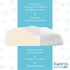 Almohada de Memory Foam Koena® Slim