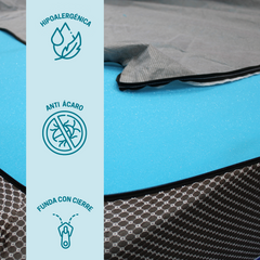 Colchón de Espuma Koena con Firmeza: Semi Firme I Altura: 25cm I Colchón de Espuma de alta tecnología que da soporte I Libera Puntos de Presión I Evita transferencia de Movimiento I Funda con Cierre I Anti-Ácaros I Hipoalergénica