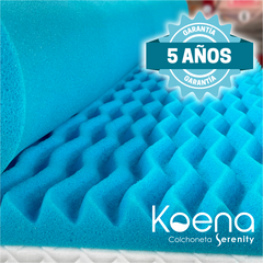 Colchoneta de Memory Foam con infusión de micro perlas Cool Gel I Altura de 5 cm I Protege tu Colchón por más Tiempo I Diseño Ergonómico con Tecnología para un mejor descanso I Hipoalergénica I Anti-ácaros I Brinda Soporte y Libera puntos de Presión I Garantía de 5 Años I  Topper I Protector de Colchón I  Alarga la Vida de tu Colchón de Espuma