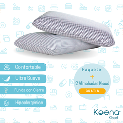 oferta_2_almohadas_ de memory foam  suaves koena