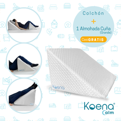OFERTA Paquete 1 Colchón Koena® Surf (Firme) Queen Size + 1  Almohada Cuña Grande