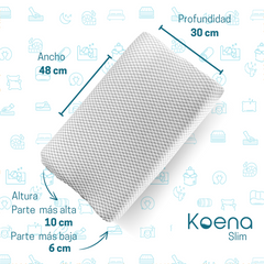 Cómoda Almohada Cervical Ortopédica de Memory Foam I Ayuda a la circulación I Alivia la Tensión de Cervicales I Mejora la Calidad del Sueño I Con Tecnología Termo Activa, ¡esto permite que sea fresca!